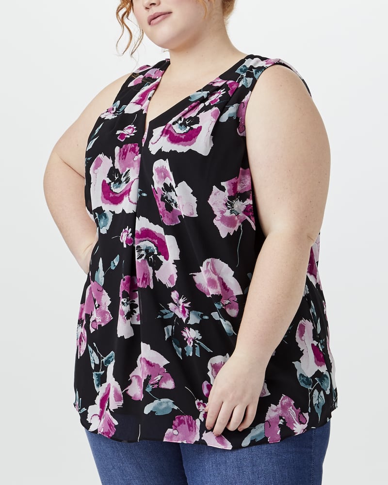 Front of plus size Angie Sleeveless Blouse by Marybelle | Dia&Co | dia_product_style_image_id:149741